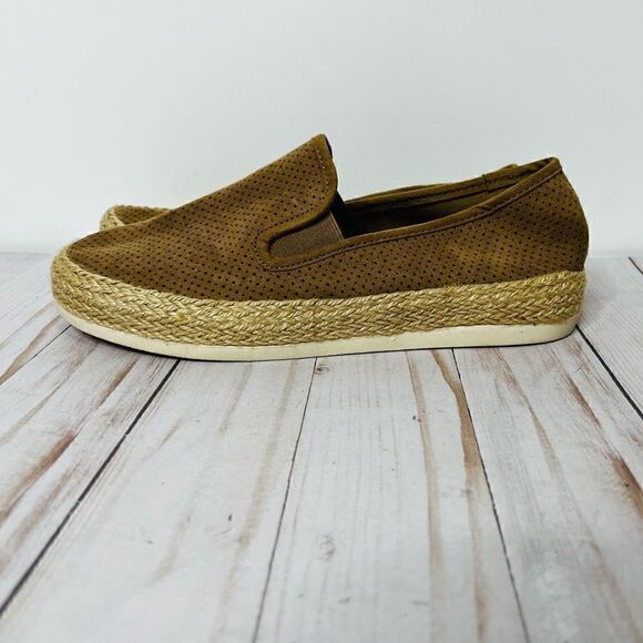 Esprit Women's Brown Somerset Espadrille Nadeen Style Loafer Shoes Size 7.5 - Picture 1 of 8
